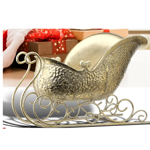 Trendy Wire Design Red <b>Santa</b> <b>Sleigh</b> Simple Design Christmas Gift Table Top Decoration Designer Christmas <b>Sleigh</b> Eco Friendly - Product Image 6