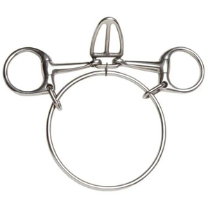 Bridon à mors lisses en acier inoxydable pour le contrôle de la langue, équipement d'équitation, matériel vétérinaire - Product Image 2