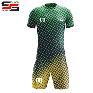 Camiseta de fútbol personalizada con sublimación completa de alta calidad, conjunto de uniforme deportivo impreso, kits de fútbol para equipos, conjunto completo de fútbol - Product Image 1