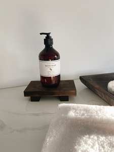 Vente en gros de plateau en bambou Plateau de cuisine en bois naturel pour salle de bain avec poignée Plateau de service pour aliments viande - Product Image 4