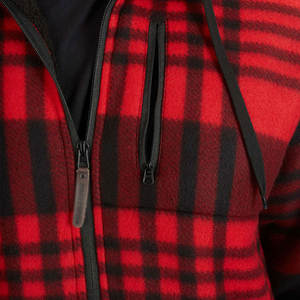 เสื้อมีฮู้ดบุขนแกะอบอุ่นสำหรับผู้ชายมีซิปปิดและผ้าด้านในนุ่มมีฮู้ดติดซิปด้านใน - Product Image 5