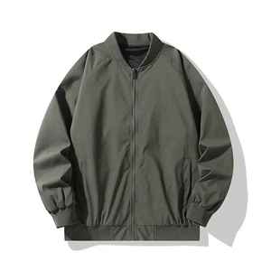Blouson universitaire de baseball pour homme, décontracté, hiver, respirant, brodé, col montant, coupe ample, en toile, fermeture éclair sur le devant - Product Image 4
