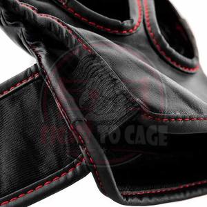 Premium Quality <b>Leather</b>/Microfiber MMA <b>Gloves</b> Hook Loop Closure Moisture-Wicking Customizable Colors for Boxing MMA Training - Product Image 4