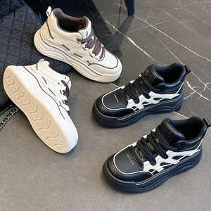 2026 New Fashion women high top casual <b>shoes</b> women's leather sports <b>shoes</b> - Product Image 3