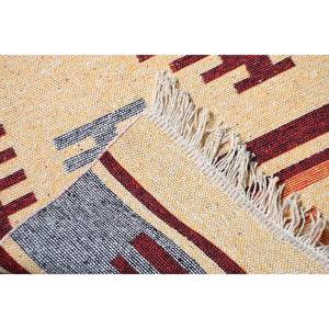 พรมตุรกีวินเทจขนาด 2.9x3.9 ฟุต พรมขนาดเล็ก พรมขนสัตว์ลายพรางสีแดงเบจ - Product Image 4