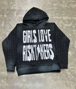 Sweat-shirts unisexes avec strass, sweat-shirt premium pour homme, sweat-shirt avec design en strass, sweat-shirt tendance urbaine, style unisexe - Product Image 4