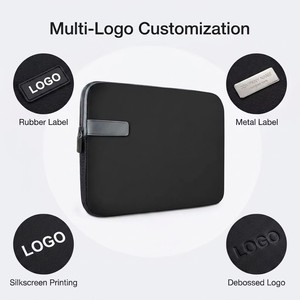 Classic Neoprene Waterproof Shockproof Zippers Laptop <strong>Sleeve</strong> for <strong>Macbook</strong> 11'' 13'' 15'' 17'' - Case Only - Product Image 3