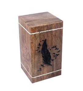 Urnas de cremación de palisandro para cenizas humanas Adulto Grande-Urna de entierro de madera para columbario-Caja de urna funeraria (250 pulgadas cúbicas) - Product Image 4