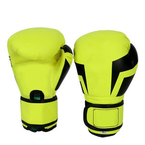 Gants de boxe multicolores en cuir de vachette PU avec impression de logo personnalisé de haute qualité - Product Image 4