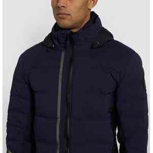 Veste matelassée pour homme à capuche Alternative au duvet Chaude Randonnée en plein air Vêtement d'hiver Streetwear - Product Image 3
