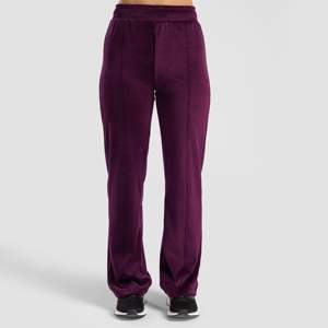 Pantalon décontracté pour femme Core Strive, coupe large, taille basse/moyenne, en tissu éponge respirant, couleur bordeaux - Product Image 2