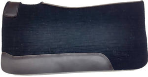 RIDIT 100% Tapis de selle Western en laine par les exportateurs indiens Protection solide des chevaux noirs avec logo personnalisé pour les courses de chevaux - Product Image 5