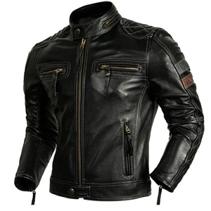 Vestes en cuir pour hommes de haute qualité par fabricant dernière mode personnalisé faire Prix d'usine pour les vestes en cuir pour hommes - Product Image 6