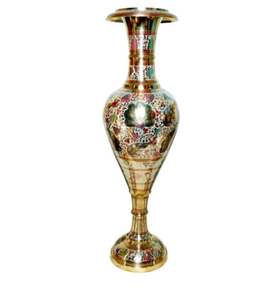 Florero hecho a mano de latón con diseño de pavo real, decoración clásica Vintage para el hogar, jarrones de metal de exportación al por mayor - Product Image 3