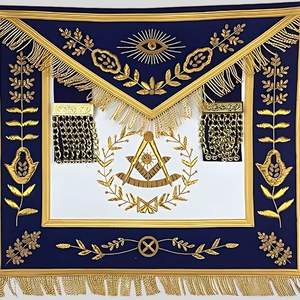 Freemason Regalia Full Set with <b>Apron</b>, Gloves, Sash, and Collar Lightweight and Custom Embroidered - Product Image 6