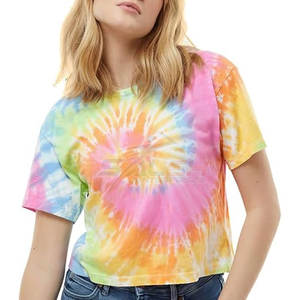 Top corto con tinte de corbata para mujer, ropa de calle, gran oferta, hecho en Material de alta calidad, Top corto con tinte de corbata para mujer - Product Image 2