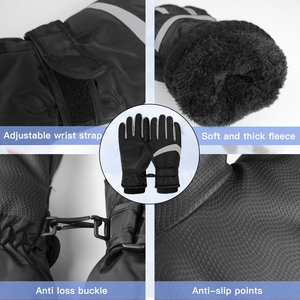 Guantes de esquí de invierno unisex personalizados impermeables y compatibles con pantalla táctil ropa de esquí al aire libre para snowboard guantes de esquí OEM - Product Image 3