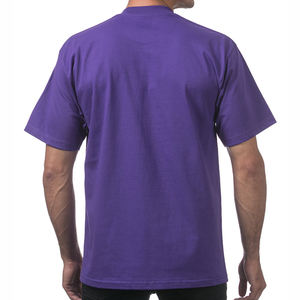 T-shirt Homme 100% Coton Coupe Classique Uni Respirant Col Rond Manches Courtes Personnalisé Effet Vieilli Streetwear 2026 FINER THREADS - Product Image 4