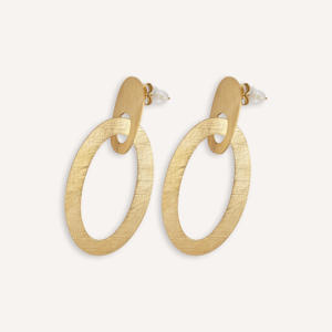 Pendientes CUCOCUCA YXQ E291 de Acero Inoxidable Color Dorado, Minimalistas, Elevan tu Estilo, para Primavera - Product Image 2