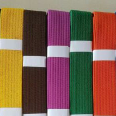 Cinturón de Karate, artes marciales, punta de rayas de Color, cinturón de Karate, 100% algodón, corte profesional, tejido de perlas personalizado, cinturón de artes marciales - Product Image 2