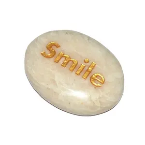 Buy Best Rated Moon Smile Engraved Stone Online : Best Value of Moon Stone Smile Engraved Stone