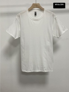 5.3 oz taille américaine 100% coton couleur unie blanc basique T-shirt col rond manches courtes sous-vêtements coton T-shirt pour hommes - Product Image 5