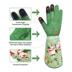 ถุงมือทำสวนหนังคุณภาพสูงขายส่ง-คุณภาพสูงสั่งทำพิเศษป้องกันการบาดและกันน้ำ - Product Image 2