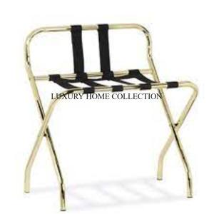 Porte-bagages en métal noir abordable et robuste avec design en X pour les chambres, les maisons et les usages professionnels - Product Image 2