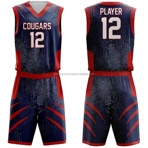 Uniformes de basket-ball pour hommes personnalisés nouveaux uniformes de basket-ball pour hommes bon marché à bas quantité minimale de commande uniforme de haute qualité équipe de basket-ball de lycée - Product Image 2