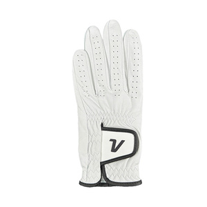 [Volvik] Gants de golf en peau d'agneau pour hommes (gauche/blanc) Gant de golf en cuir respirant pour un contrôle stable et un confort optimal - Product Image 1