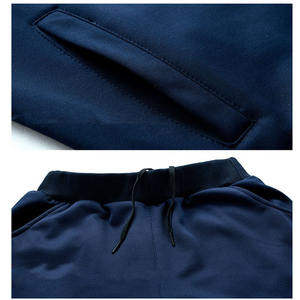 ชุดกีฬาสีพื้นของผู้ชาย,ชุดวอร์มลำลองเสื้อแจ็กเก็ต + กางเกงฤดูใบไม้ร่วง - Product Image 5