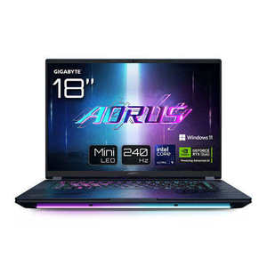 Ordinateur portable de jeu Gigabytes AORUS MASTER 18 BZH 18 pouces 4K 120Hz Dual Core Intel I9 US Windows 10 SSD Mini-LED flambant neuf - Product Image 2