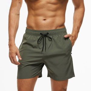 Short de sport pour hommes de style High Street Short de fitness à séchage rapide écologique Couleur unie Bonne qualité Matériau en coton pur - Product Image 5