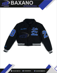 Veste universitaire d'hiver pour femmes Zeta Phi Beta Sorority, tendance, noire, style Letterman, broderie audacieuse et élégante, respirante - Product Image 4