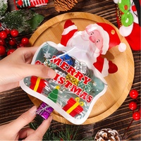 10 pièces/paquet, sacs en plastique refermables en forme de boule de Noël, sacs à fermeture éclair pour bonbons, cadeaux, emballage, sacs à fermeture éclair pour Noël, Nouvel An, décoration suspendue