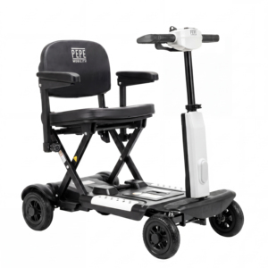 Scooter Elettrico Pieghevole per Adulti, Meccanismo Pieghevole, Colore Bianco con Braccioli - PEPE Mobility P10049 - Product Image 1