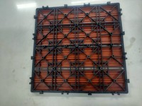 Meilleure vente de carreaux de terrasse modernes en bois composite WPC 30x30cm, bois, plastique, interverrouillage, test UV, fournisseur certifié du Vietnam, jardin