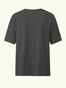 Camiseta Extra Grande con Logotipo Personalizado, 100% Algodón, Camiseta de Talla Grande para Hombre, Camisetas Urbanas, Camiseta de Corte Holgado para Hombre - Product Image 2