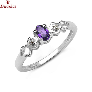 Anillo de plata de ley 925 con amatista, joyería de marca personalizada del fabricante mayorista más vendido, para hombre y mujer - Product Image 4