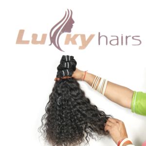 Extensiones de cabello ondulado del cuerpo alineado de la cutícula sin procesar 100% vietnamita trama doble suelta onda profunda Color negro Natural - Product Image 3