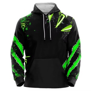 Sudadera con capucha de gran tamaño para hombre, ropa de calle, sudadera deportiva con capucha, bolsillo, transpirable, de peso pesado, Sudadera con capucha, estampado por sublimación - Product Image 1