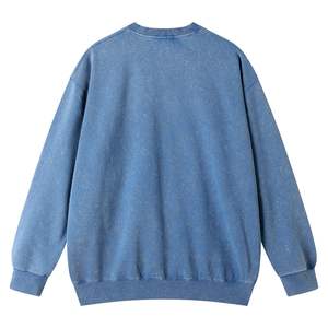 Sudadera de Mujer al por Mayor, Cuello Redondo, Lavado Ácido, Estilo Vintage, Ropa de Calle de Invierno, Mangas Largas, Felpa, Talla Grande, Personalizada, Marca Privada - Product Image 5