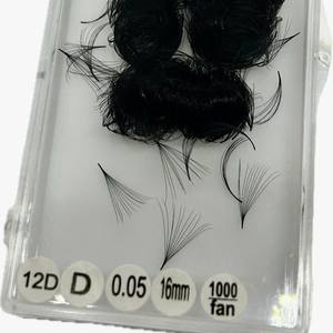 Handmade Synthetic 0.03mm-0.05mm Thickness Best Selling Premade Factory-Premium 10D-20D Volume Natural Long <b>Lashes</b> Extensions - Product Image 3