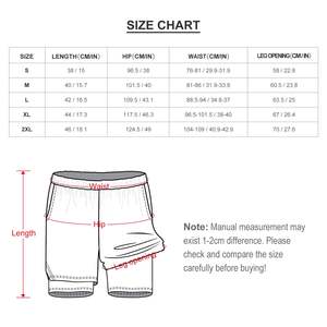 Men Trendy 2 in 1 <b>Shorts</b> Streetwear Gym Workout <b>Running</b> Fitness <b>Shorts</b> <b>with</b> Inner Layer <b>Liner</b> and Breathable Fabric - Product Image 6
