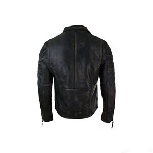 Vestes en cuir véritable imperméables et respirantes pour hommes, design tendance 2024, confortables, vente en gros, manches longues, style racing. - Product Image 3