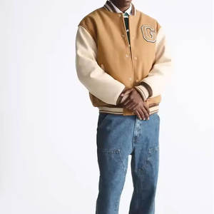 Logo personnalisé séchage rapide hommes Letterman veste bouton avant complet prix bas hommes Letterman veste - Product Image 3