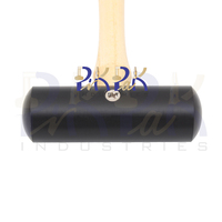 Marteau à marteauillon en plastique DIY avec manche en bois dur, option OEM personnalisable, outil de fabrication de bijoux non-marquant, double face bombée, Scratch PIK