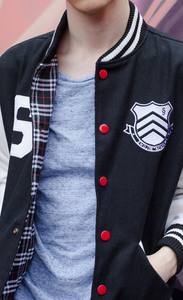 Vestes de Baseball brodées personnalisées OEM pour hommes, printemps veste universitaire décontractée ample Bomber mode Streetwear pour unisexe - Product Image 6