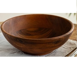 Tazón Redondo de Madera de Mango Ecológico, Perfecto para Frutos Secos, Dulces, Aperitivos, Aceitunas y Salsa, Tazón de Madera para Frutas - Product Image 4