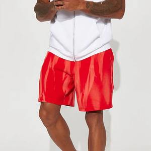 Short lavé personnalisé en gros Short de gymnastique athlétique en éponge française Short vintage lavé à l'acide pour hommes - Product Image 5